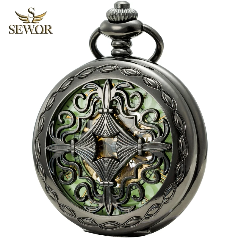 

2017 SEWOR Top Brand New Fashion Special Flower Pattern pocket watch