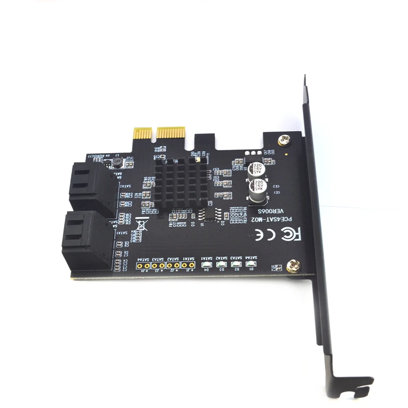 6/4 порт SATA III PCIe карта, PCIe SATA III плата контроллера до 6 ГБ/сек. внутренний адаптер конвертер PCI SATA 3,0 Плата расширения
