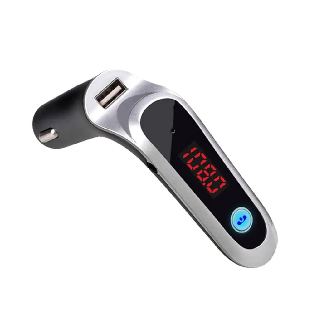 USB TF карта стойка для зарядки беспроводной Bluetooth автомобильный комплект lcd Hands-Free fm-передатчик MP3 музыкальный плеер Мобильные Телефоны Планшеты 3,4 - Название цвета: Серебристый