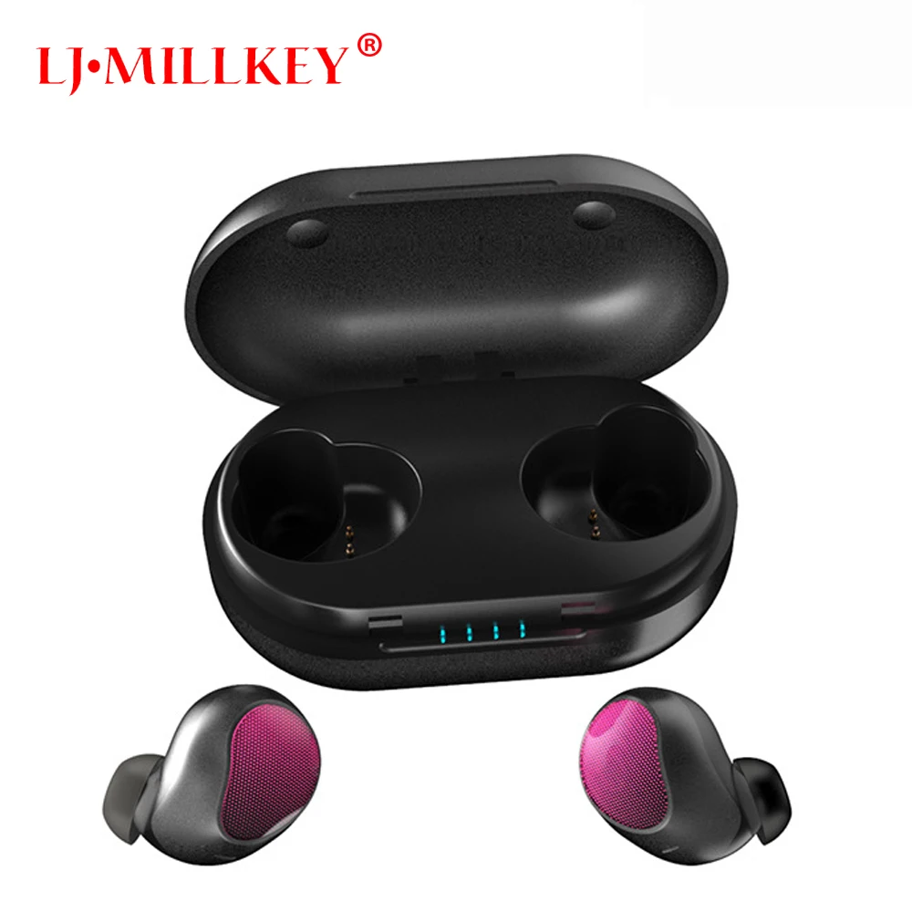 

TWS Invisible Mini Headset 3D Stereo Hands-free Noise Reduction Bluetooth Headset Wireless Earphones and Power Bank box YZ226
