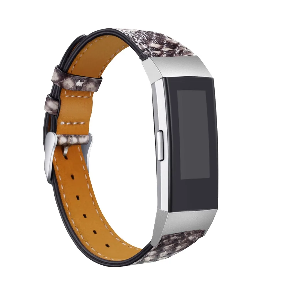 KINGBEIKE Colorful 100% Genuine Leather WatchBand For Fitbit Charge 3 Watch Band Replacement Bracelet Strap KINGBEIKE Colorful 100% Genuine Leather WatchBand For Fitbit Charge 3 Watch Band Replacement Bracelet Strap