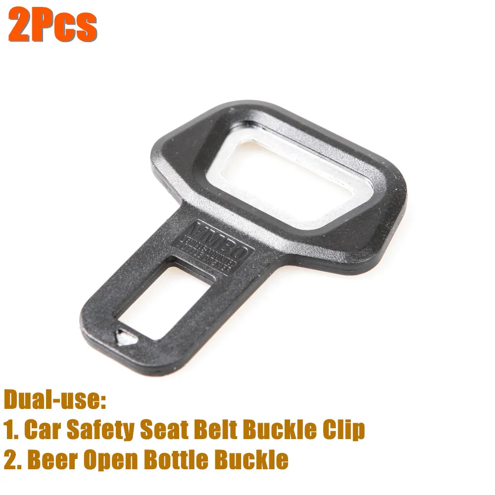 2Pcs Universal Dual use Car Safety Seat Belt Clip Car Seat Belt Buckle