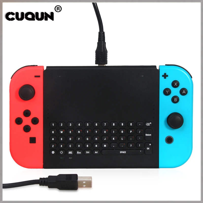 

60PCS/LOT NS-Switch 2.4G Wireless Game Keyboard Black Color Wireless Control Game Keyboard For Nintend Switch