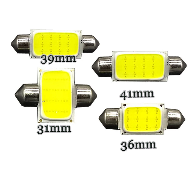 Festoon C5W COB Chip 12 LED 31 мм 36 39 41 Автомобильный свет гирлянда для салона Dome adaptador 12V|12v led