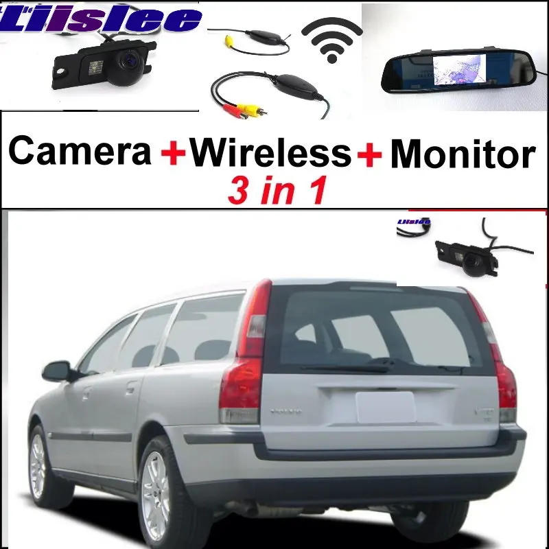 

For Volvo V70 XC 70 XC70 Liislee 3 in1 Special Wifi Camera + Wireless Receiver + Mirror Monitor Easy Parking System