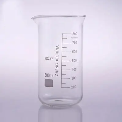 800 мл высокий шейкер химический лабораторный боросиликатный стеклянный прозрачный шейкер утолщенный с носиком