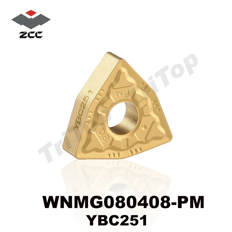 Лидер продаж ZCC.CT режущий инструмент WNMG 080408 PM YBC251 вольфрамовый Карбид токарная