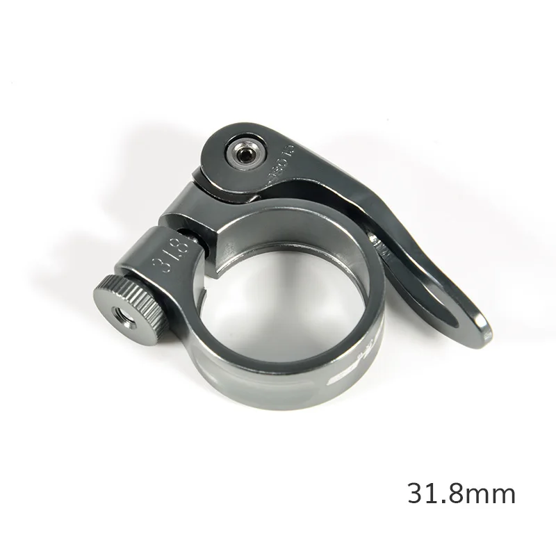 GUB Bicycle Seat Post Clamp Aluminum Alloy Quick Release Bike Seatpost Clamps Clamping Clip Bike Parts 31.8mm 34.9mm - Цвет: 31.8mm Titanium