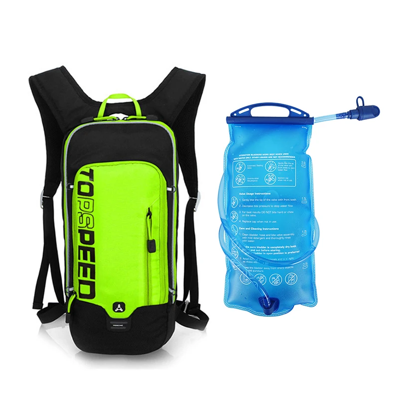 

Camping Hiking Running Cycling Bag Hydration Backpack + 2L Water Bladder
