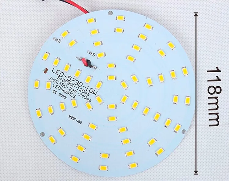 SMD 5730 модернизации СВЕТОДИОДНЫЙ потолочный светильник Замена материнской платы 2D светильник лампа светодиодный 12/16/18/20/24/28 см аварийные лампы трубки с драйверами