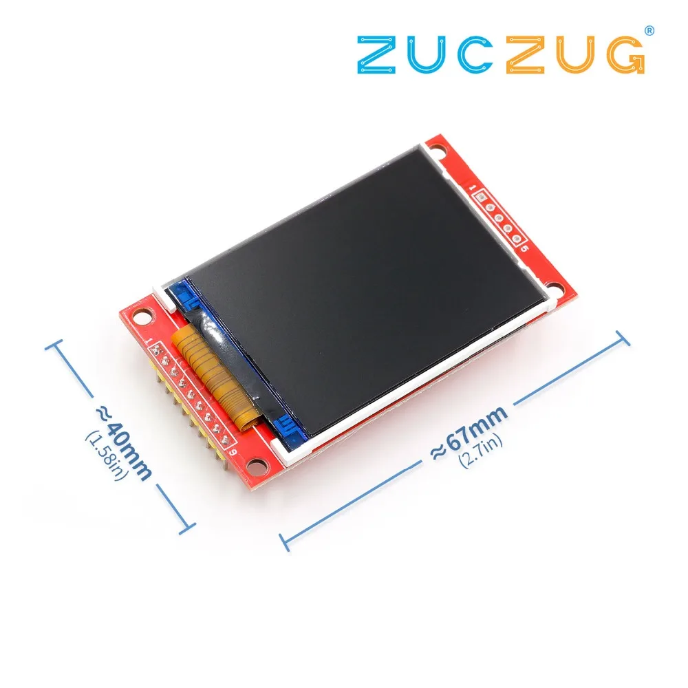 2 дюймов 240*320 точек SPI TFT LCD Серийный порт Модуль дисплей ILI9341 5V/3 3 V '𧉀x320 |