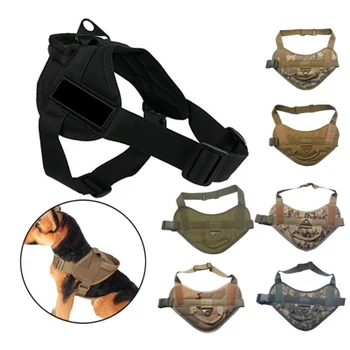 

Hot Sale Pet Reflective Rope Nylon Handle Adjustable 7 Colors Large Dog Harness For Small Medium Large Dog Animals