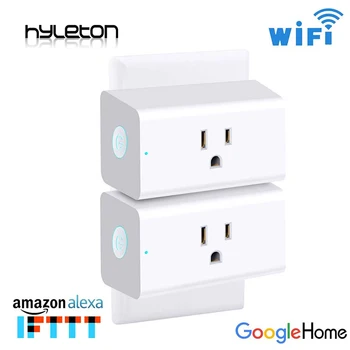 

2 Pack Hyleton Wall socket US standard power switch Smart Plug 15A Remote Control Wi-Fi Enabled Outlet for smart home