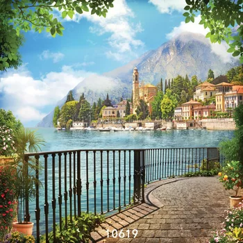 

10x10ft Natural scenery Castle Photo background photography backdrop studio props