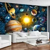 Custom 3D Photo Wallpaper Kids Bedroom Modern Hand Painted Cartoon Universe Star Sky Planet Children Room Mural Background Wall ► Photo 3/6