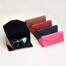 1 PC Protable Light Triangular Fold Glasses Case Eyeglass Sunglasses Protector Box