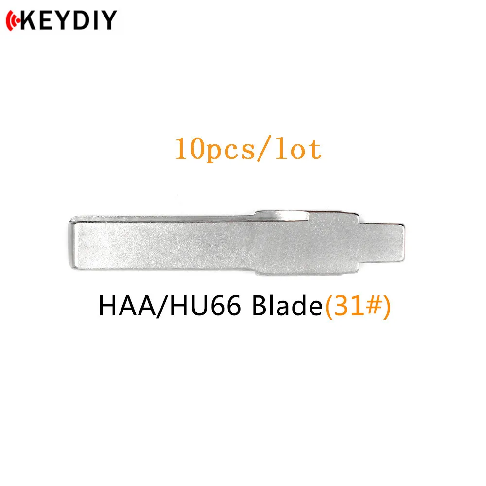 KEYDIY 10 шт./партия NO.31 HU66 Ключ лезвие HAA флип дистанционного ключа автомобиля подходит для VW PASSAT BORA для сиденья для SKODA ключ лезвия 31