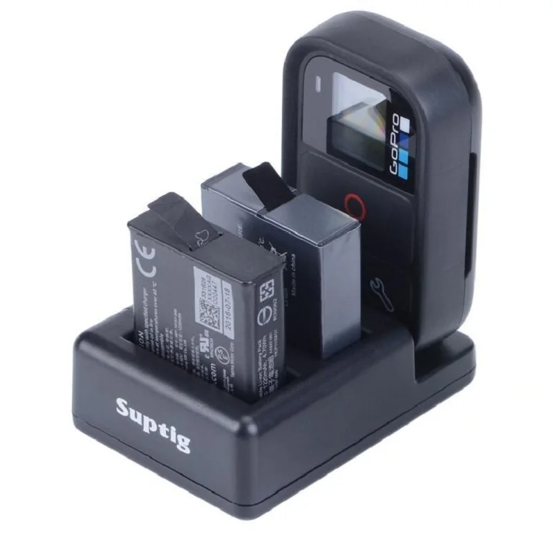 

Action Camera For hero 5 6 battery 3 way USB 3 Slots Battery Charger WiFi Remote Control Charger for GoPro 6 7 Remote Clownfish