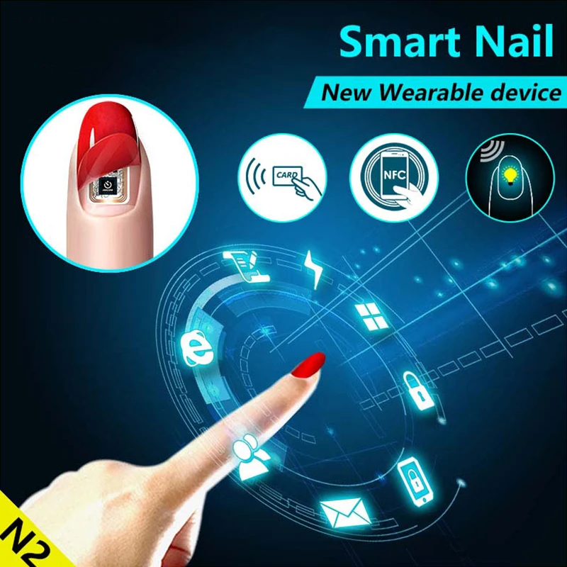 Умный ноготь NFC Многофункциональный 3D дизайн N2M/N2L/N2F без зарядки умный Ноготь с