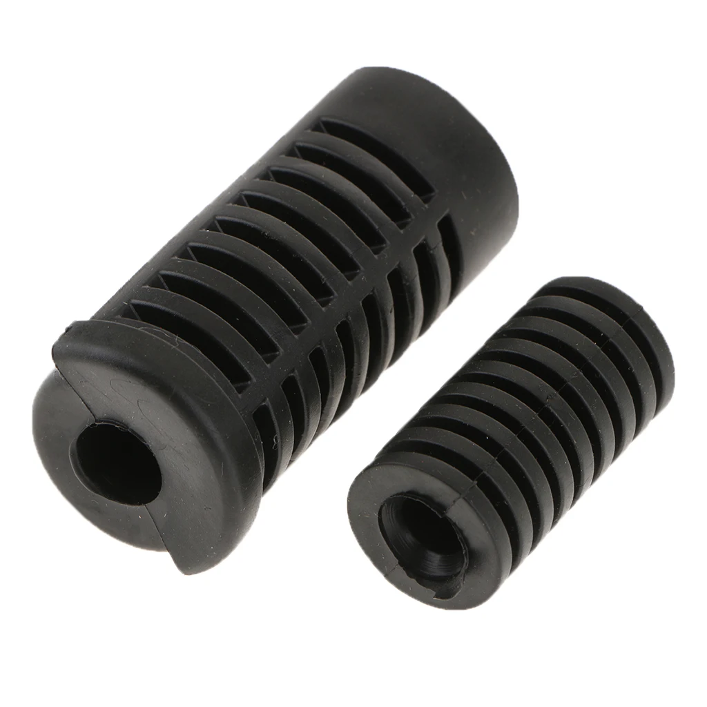 4X Practical Gear Shift Shifter Lever Cover Rubber Footpeg Pedal Protector Street Motorcycle Balck + Red