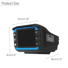 2in1 de Vídeo da câmera HD 720 P Auto Detector DVR Câmera de Vídeo Recorder Cam Traço Radar Detector de Velocidade A Laser de Boa Qualidade