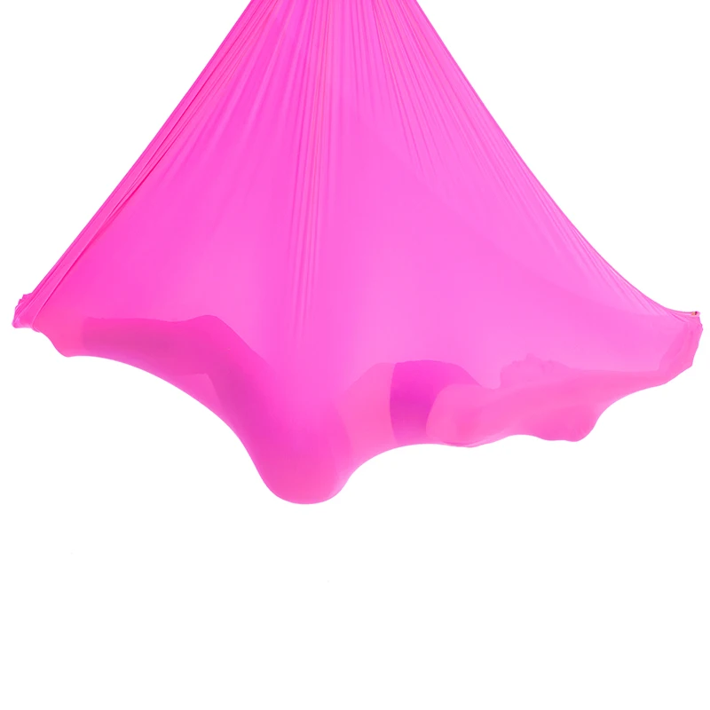 Высокая прочность 4 м/5 м/6 м/7 м нейлоновый антигравитационный Воздушный Гамак для йоги воздушная инверсия трапеция w/карабины на цепочке маргаритки 16 цветов