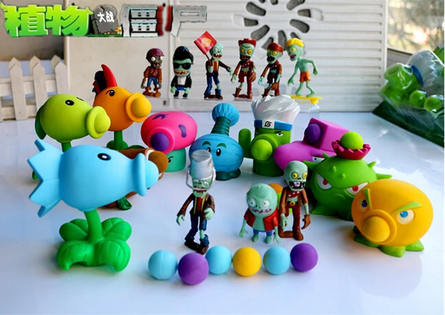 Best Offers 19 Style New Popular Game PVZ Plants vs Zombies Peashooter PVC Action Figure Model Toys  10CM Plants Vs Zombies Toys