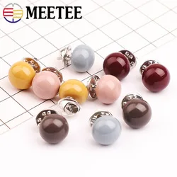 Meetee, 20 шт., Женская жемчужная маленькая брошь для кардигана, декольте, пряжка, пальто, куртка, пуговицы, ювелирное изделие, ZK5135