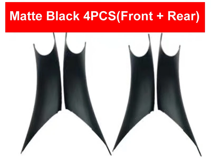 Matte Black 4PCS