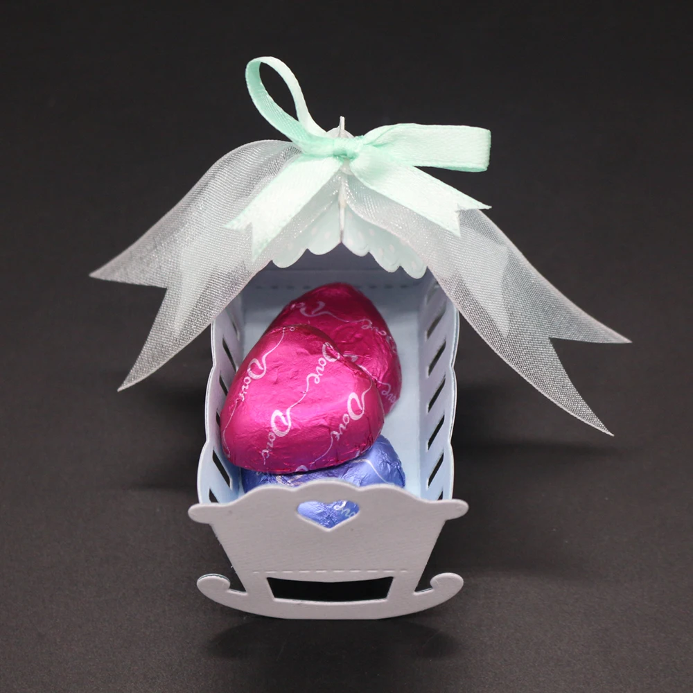 Exquisite Bed baby cradle For Wedding Metal Cutting Dies Scrapbooking Craft Die cuts Card making diy Emboss 7.4X7/4.9X5cm