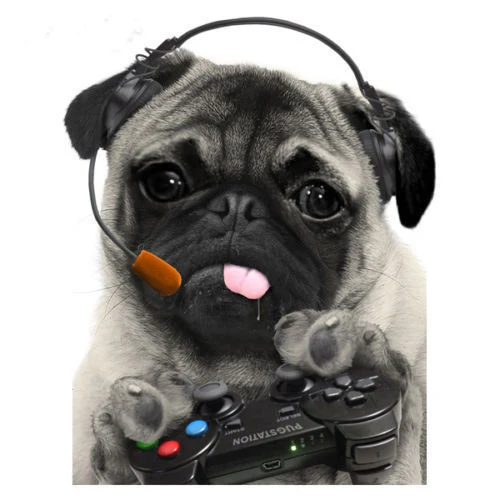 gaming pug t shirt men women funny pugs top cute puppy gamer