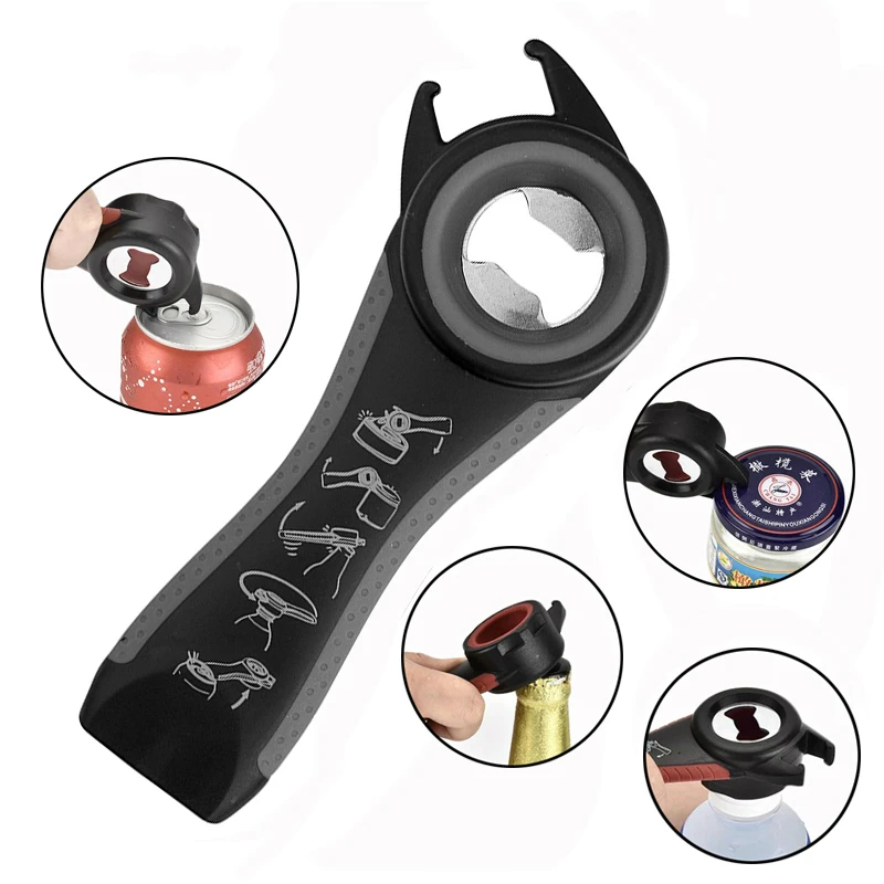 XEJONR Openers 5 In 1 Opener Multifunctional Beer Can Bottle Opener