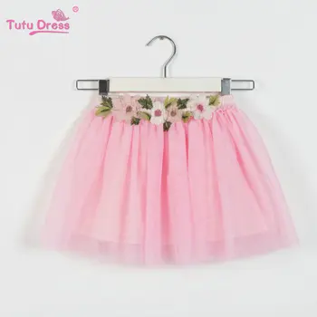

2-12 Years Girl Clothes TuTu Skirt Kids Princess Girls Floral Skirts Lovely Pettiskirt fluffy Children Clothing Baby Clothes