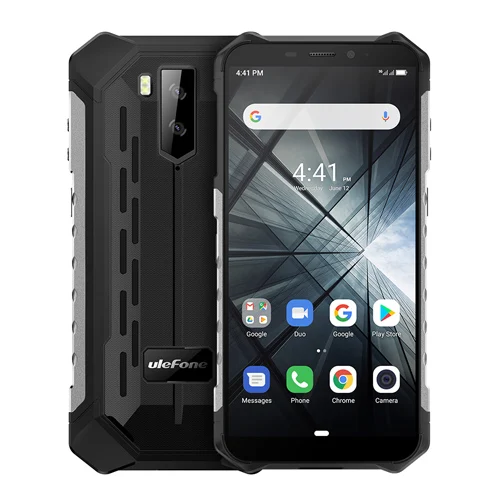 Ulefone Armor X3 мобильные телефоны Android 9,0 IP68/IP69K водонепроницаемый 2 ГБ 32 ГБ MT6580 5,5 дюйма HD+ 8MP 5000 мАч Лицо ID 3g смартфон - Color: Silver