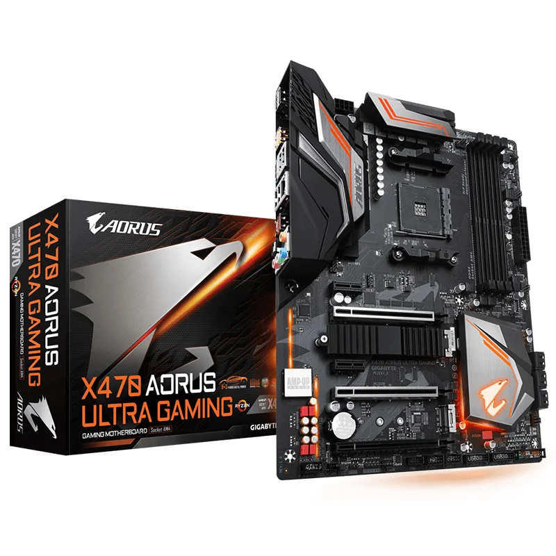 

For Gigabyte GA-X470 AORUS ULTRA GAMING Original NEW Motherboard X470 AORUS ULTRA GAMING Socket AM4 DDR4 USB3.0 SATA3.0