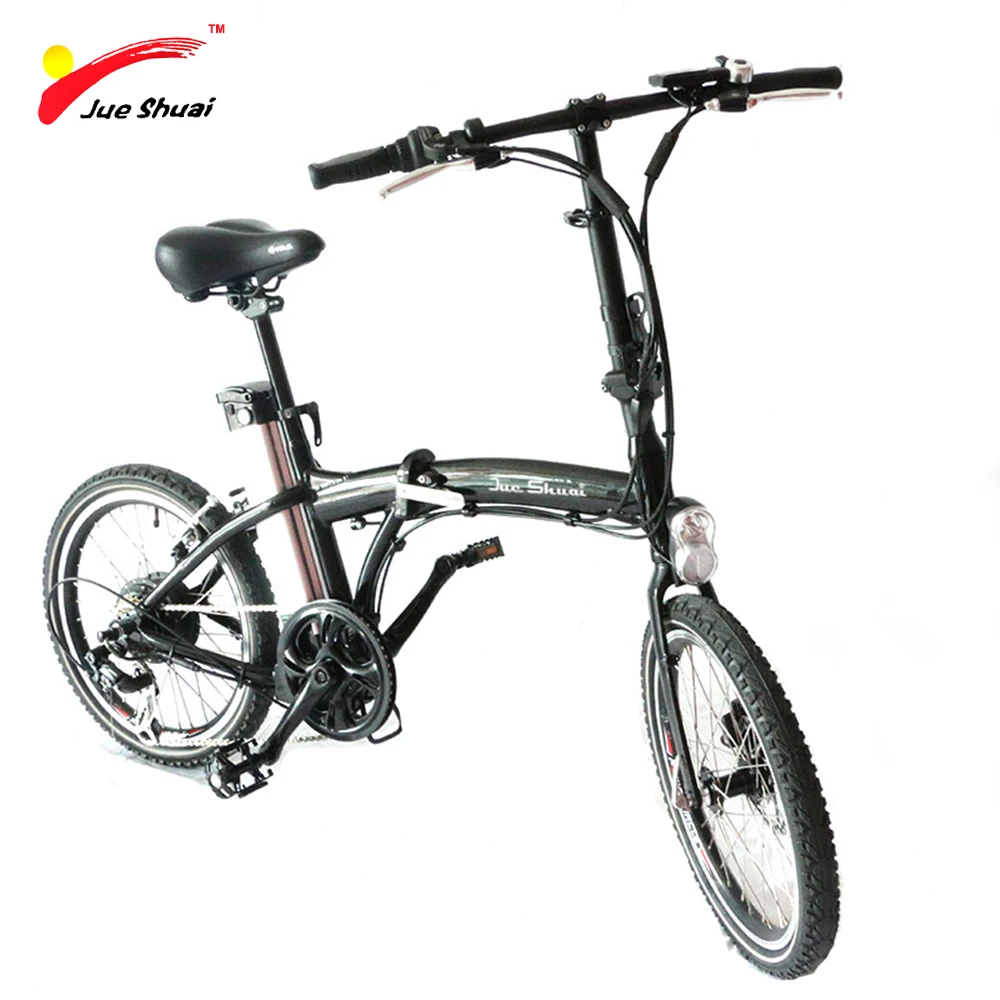 Discount 20 Folding Electric Bike with Brushless  Motor 36V 10Ah Lithium Battery Elektrikli Bisiklet Ancheer Bike Bicycle Scooter Black 0