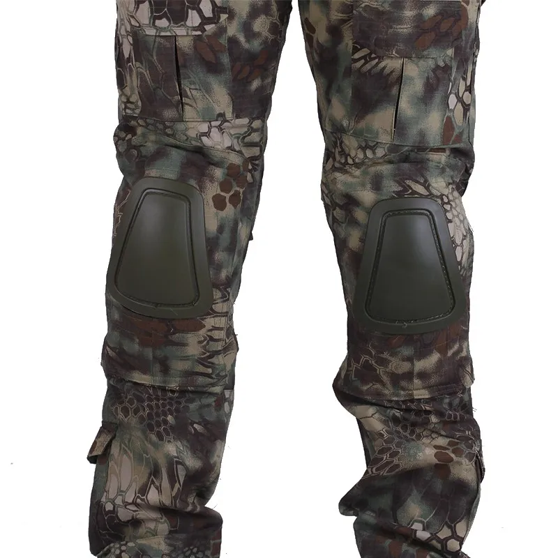 Камуфляж полевая форма Мандрэг боевая униформа рубашка с broek и локоть и наколенники военный игровой костюм для косплея ghilliekostuum