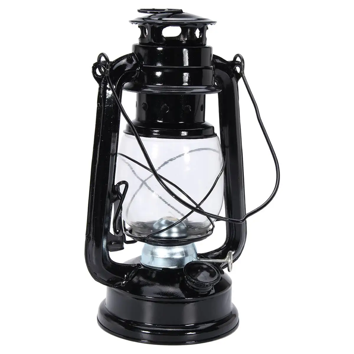 Ретро Классический керосиновый светодиодный фонарь с регулируемой яркостью, керосиновые фонари, фитиль, портативная походная керосиновая парафиновая лампа 24 см