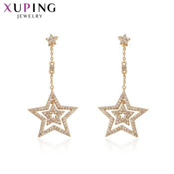 

Xuping Trendy Star Shape Earrings New Design Gold Color Plated Jewelry for Women Sweet Little Fresh Lovely Gifts 94528