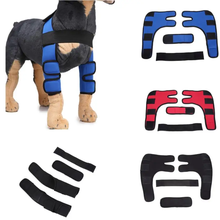 2 шт. собака Elbow Protector дополнительной поддерживающая собака собак задних ног скакательного совместных Обёрточная бумага защищает раны аксессуары для собак Mascotas S/ m/l