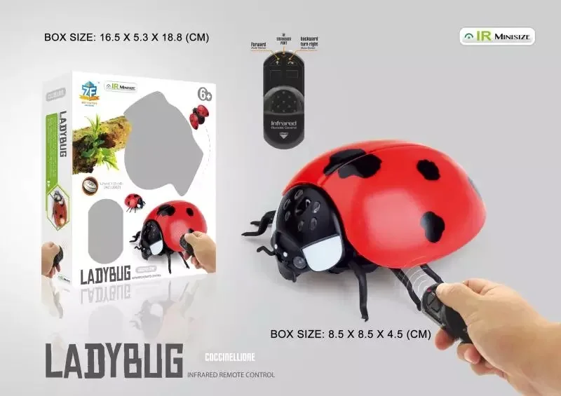

Gags Practical Toy Electronic remote Control Fake Snake Toys creeping and spoofing scary Electric Cobra RC toys Ladybug