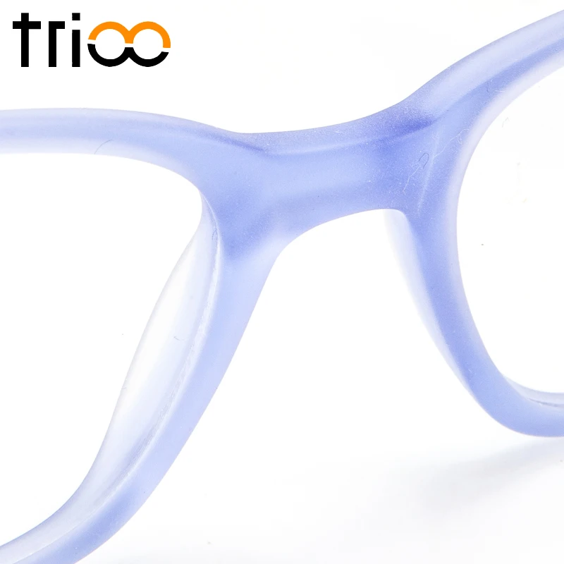 TRIOO youthy желе синие очки диоптрий прозрачные линзы модный дизайн ацетатные