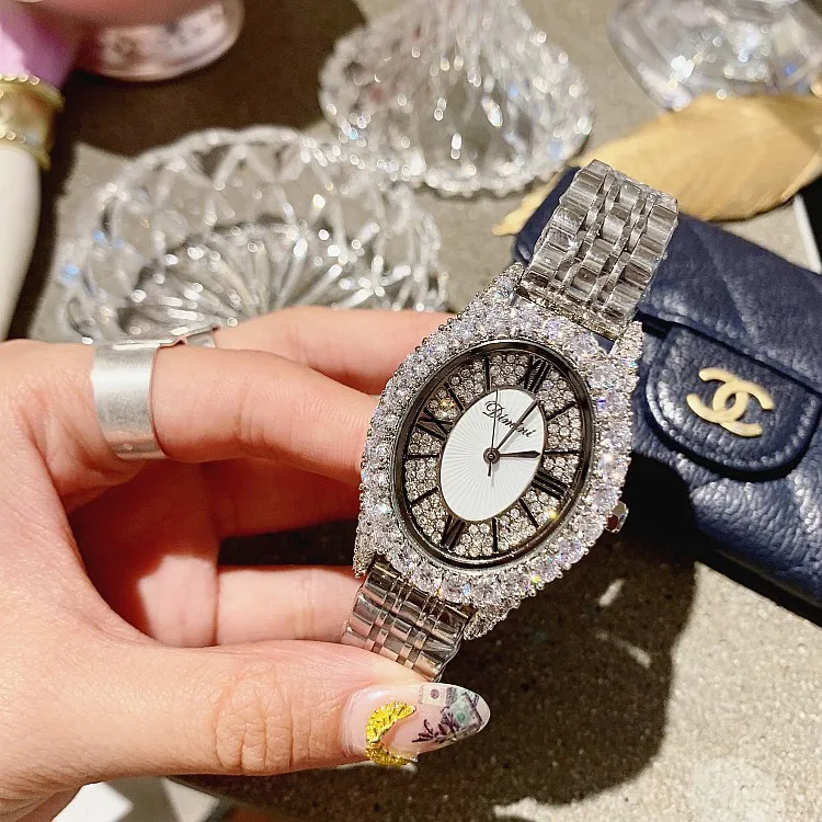 

Women Quartz Watch Fashion Bling Casual Ladies Watch Female Quartz Rose Gold Watch Crystal Diamond For Women Clock