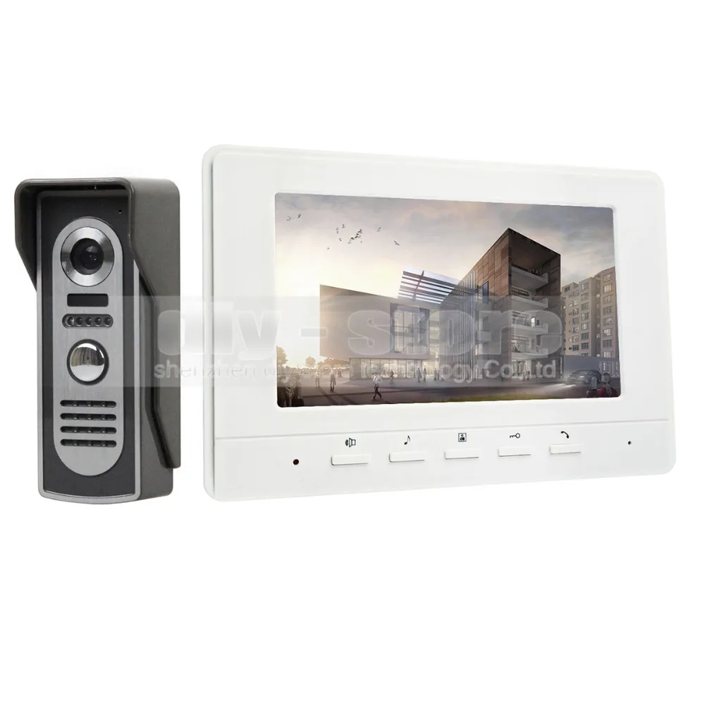

DIYKIT 7inch Video Intercom Video Door Phone 600TV Line IR Night Vision Outdoor Camera for Home / Office Security System