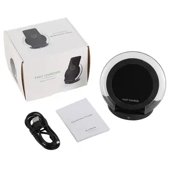 

Fast Wireless Charging Pad Stand Fast Wireless Charger for Galaxy S8/ S8 Plus/ S7/Edge/ S6 Edge Plus Note 5