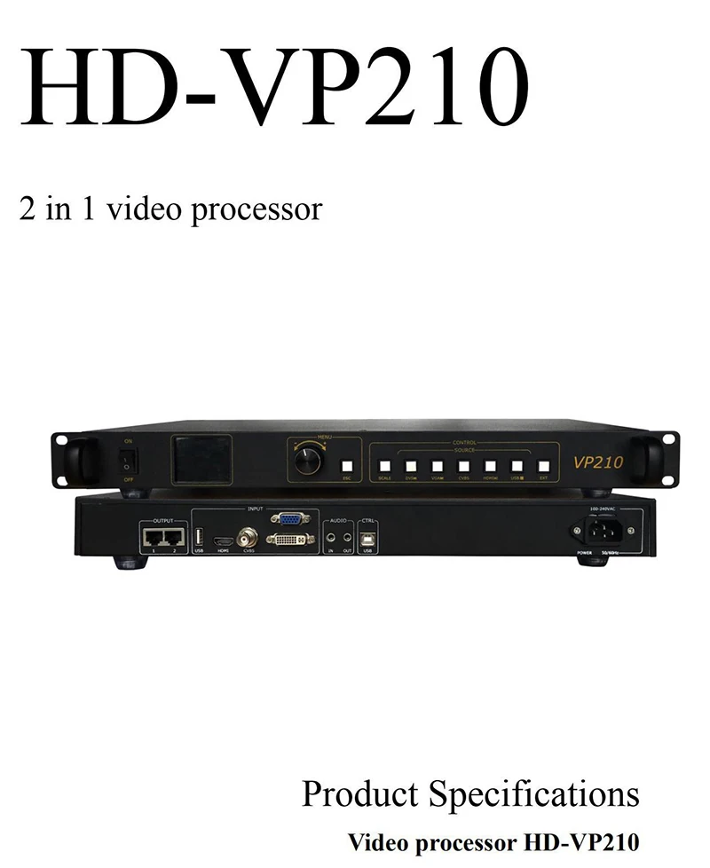 Светодиодный дисплей видео процессор HuiDu HD-VP210 2in1 светодиодный дисплей системы управления