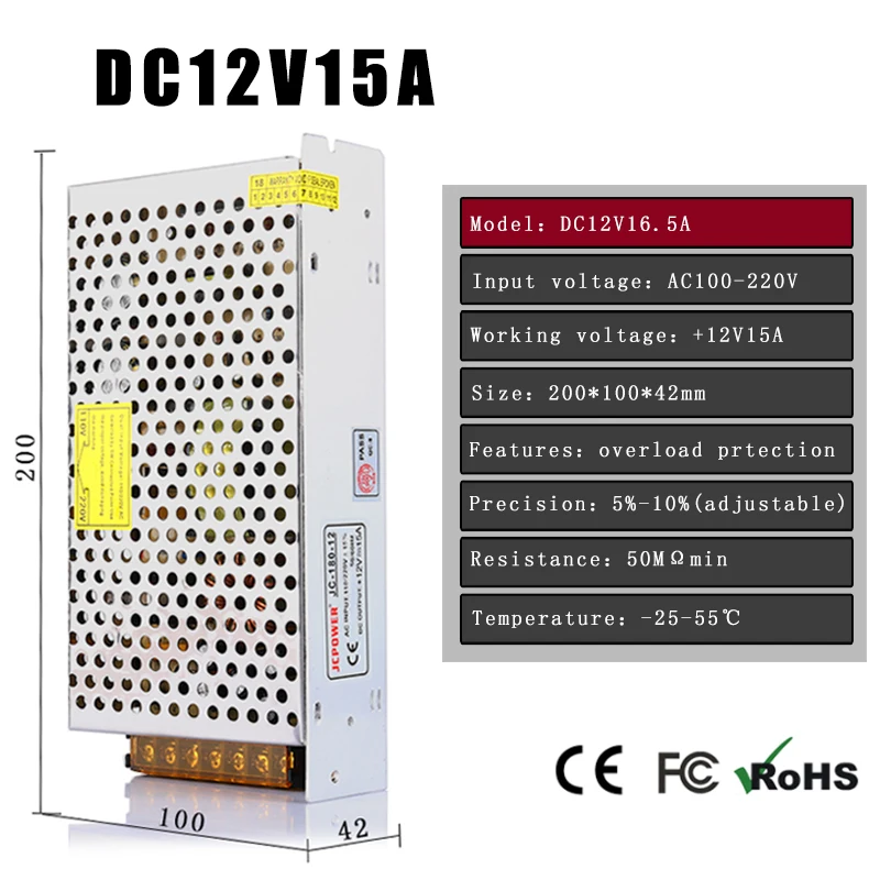 12V15A