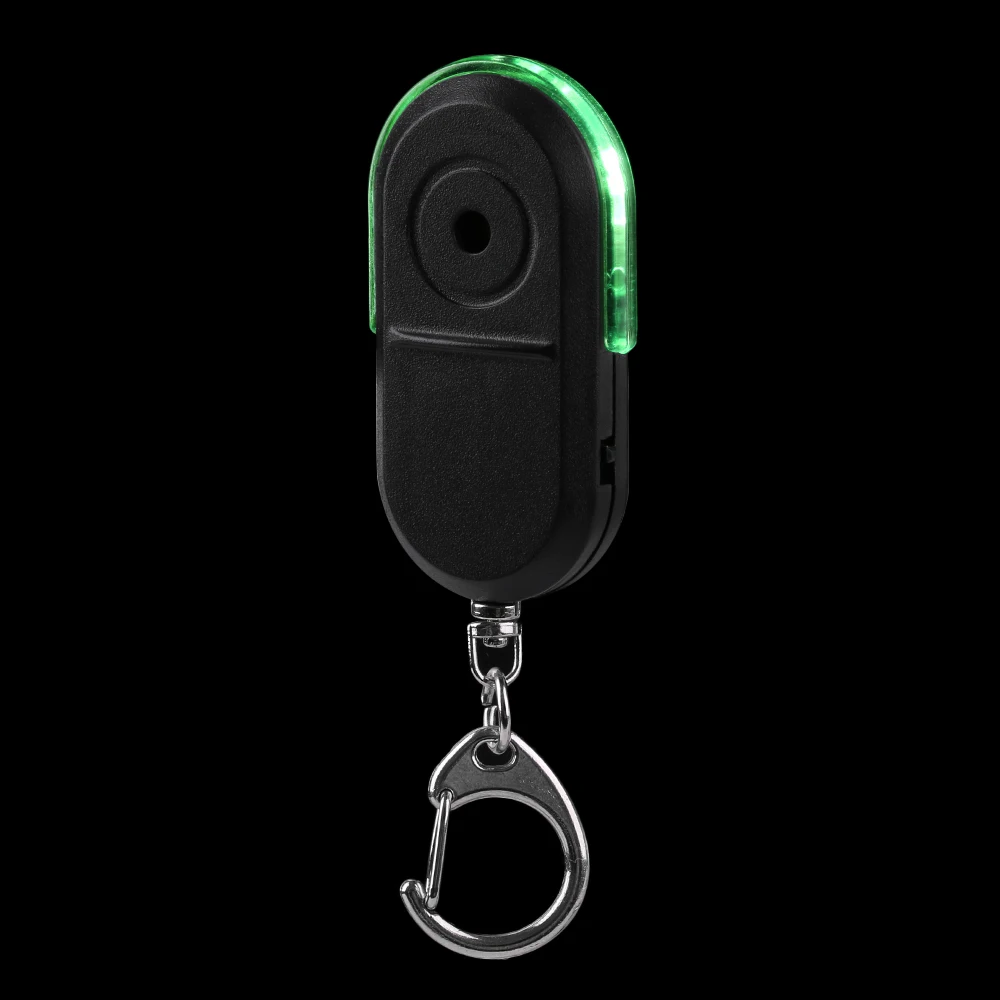 Новое поступление беспроводной анти-потеря сигнализации напоминание ключ искатель брелок для ключей с локатором свисток звук со светодиодный светильник мини анти-потеря ключ искатель