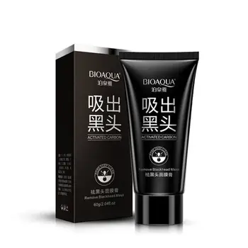 

100pcs BIOAQUA Black Mask Face Care Suction Facial Mask Nose Blackhead Remover Peeling Peel Off Black Head Acne Treatments 60g