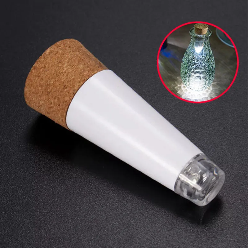 

1 piece LED rechargeable shiny bottle cap cork stopper cap lamp creative romantic cork lights festive atmosphere lights P20